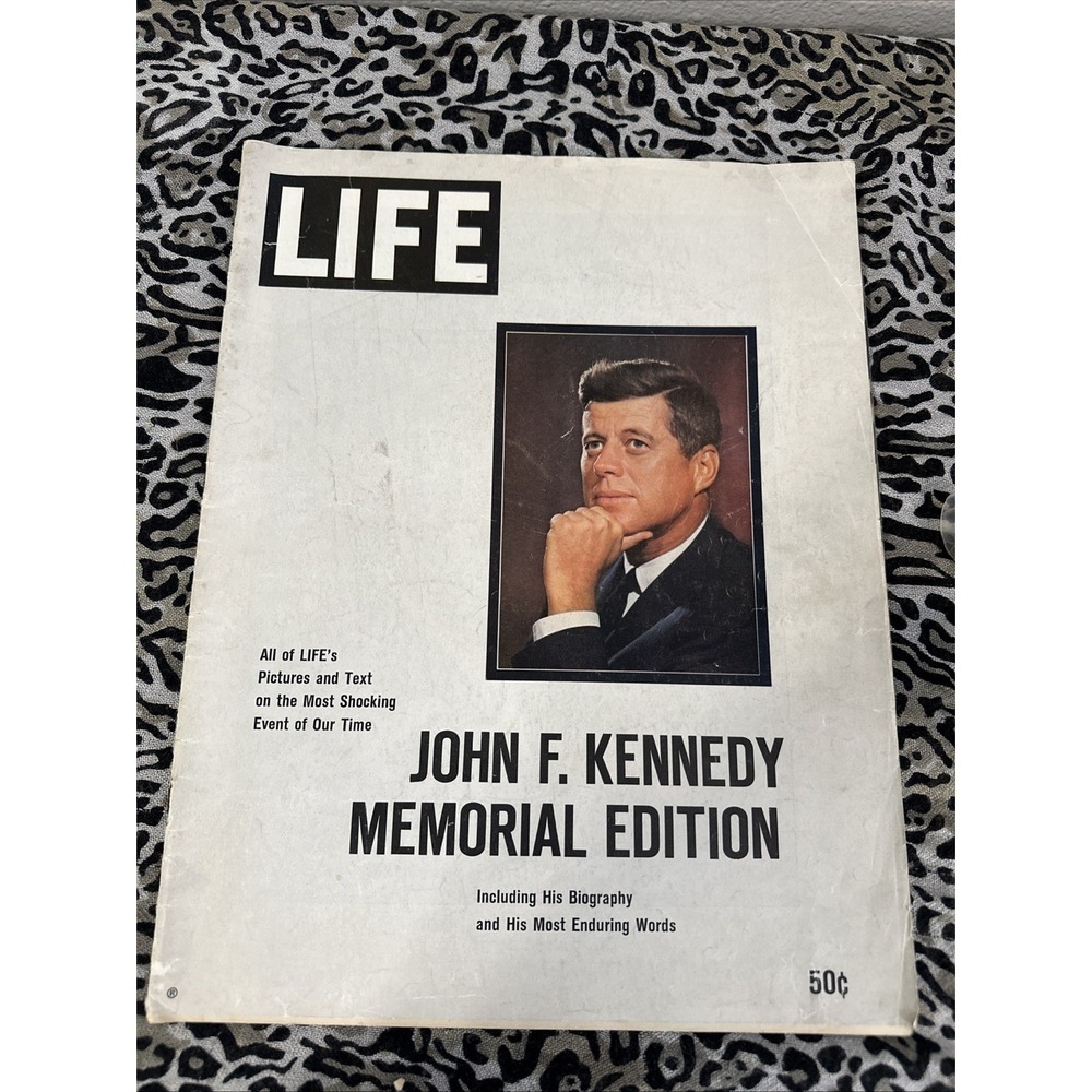 Life Magazine John F. Kennedy Memorial Edition Biography Vintage